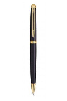 Waterman Hémisphère flat black golden trim Ballpoint pen S0920770
