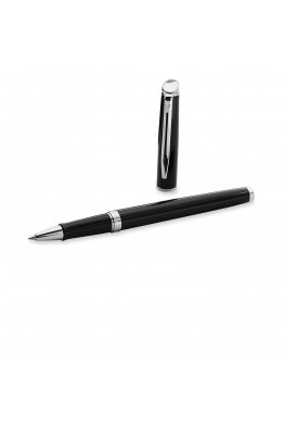 Waterman Hémisphère flat black chrome trim Rollerball pen S0920750/8330010