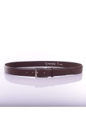 NOS003/35 CEINTURE EN CUIR PLEINE FLEUR - Marron