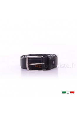 NOS020/35 CEINTURE EN CUIR Italienne - Noire