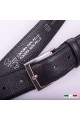 NOS020/35 CEINTURE EN CUIR Italienne - Noire