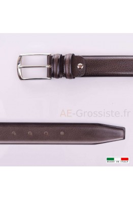 MV1669 Leather Belt - Dark gray