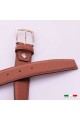 NOS020/35 CEINTURE EN CUIR Italienne - Cognac