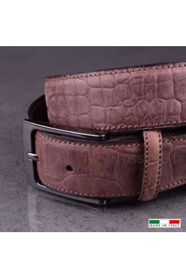 SK009 Leather belt Taupe