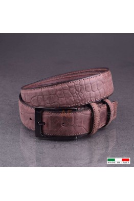SK009/35 CEINTURE EN CUIR Italienne - Taupe