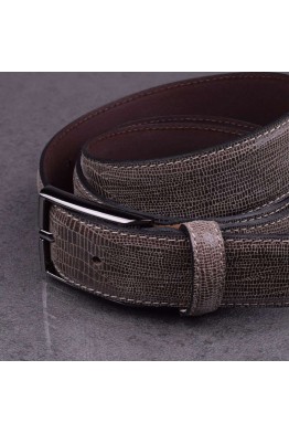 G943 Leather belt taupe