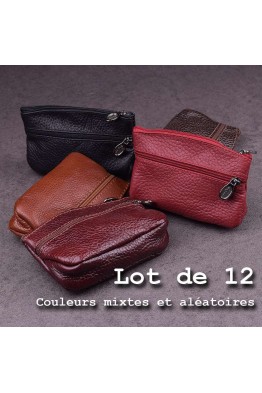 N126 Leather purse pack of 12