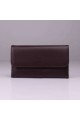 Fancil FA206 Leather organizer wallet : colour:Marron foncé