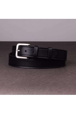 01 Black Leather Belt 