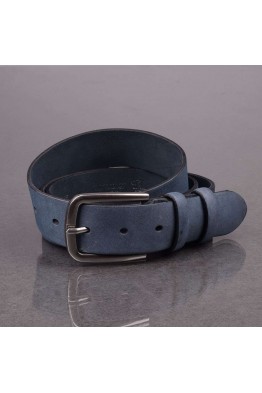 italian J056 blue leather belt 