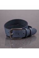 J056 CEINTURE EN CUIR ITALIENNE BLEU
