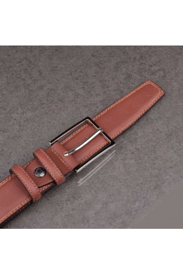 J023 CEINTURE EN CUIR ITALIENNE COGNAC