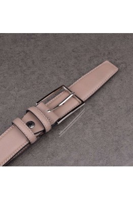 J023 CEINTURE EN CUIR ITALIENNE TAUPE