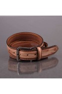 J034 CEINTURE EN CUIR ITALIENNE COGNAC