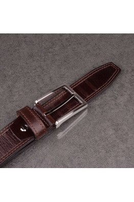 J092 CEINTURE EN CUIR ITALIENNE MARRON