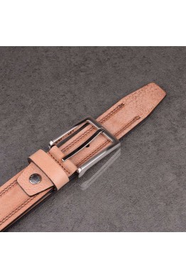J040 CEINTURE EN CUIR ITALIENNE COGNAC