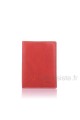 Portefeuille cuir Fancil SA911 : couleur:Rouge
