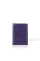Portefeuille cuir Fancil FA201 : couleur:Violet