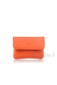 Leather purse cuir Fancil FA204 : Color:Orange