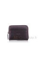 Leather purse cuir FA216 : Color:Marron foncé