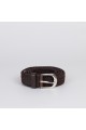 ZSP-357-2-5 Braided elastic belt : colour:Marron foncé