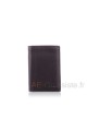 Leather Wallet Fancil FA217 : Color:Marron foncé