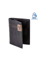 LUPEL® - L628AG leather wallet with RFID protection : Color:Black