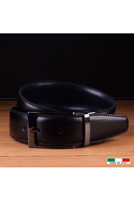 J072 CEINTURE REVERSIBLE EN CUIR ITALIENNE