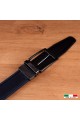 J072 CEINTURE REVERSIBLE EN CUIR ITALIENNE