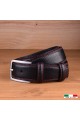 A1549 CEINTURE EN CUIR Italienne - Noir