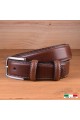 A1549 CEINTURE EN CUIR Italienne - Marron
