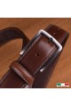 NOS003/35 CEINTURE EN CUIR PLEINE FLEUR - Noir