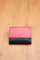 LUPEL® - L593S4 Leather Wallet with RFID protection : Color:Rouge / Marine