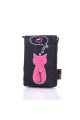 01-408 Small Phone Pouch Animob : Color:Black