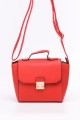 Synthetic crossbody bag LT8068-50 : colour:Red