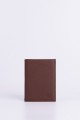 ZEVENTO ZE-2115 Portefeuille en cuir de vachette : Couleur:Chocolat