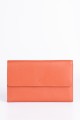 ZEVENTO ZE-2126 Big Leather wallet : Color:Orange