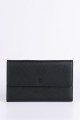 ZEVENTO ZE-2126 Big Leather wallet : Color:Black