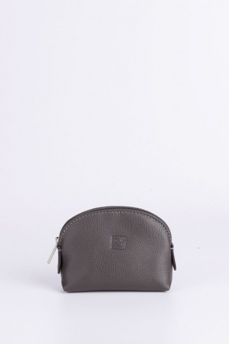 ZEVENTO ZE-2121 Leather coins purse : colour:Taupe