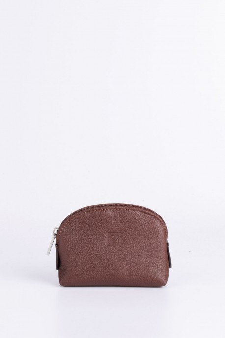 ZEVENTO ZE-2121 Leather coins purse : colour:Chocolat