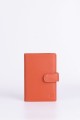 ZEVENTO ZE-2125 Portefeuille en cuir de vachette : Couleur:Orange