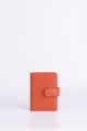 ZEVENTO ZE-2124 Leather card holder : colour:Orange