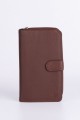 ZEVENTO ZE-2127 Big Leather wallet : Color:Chocolat