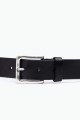 ZE-013-35 Leather Belt - Black