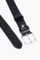 ZE-013-35 Leather Belt - Black