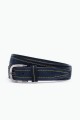 ZE-014-35 Leather Belt - Navy