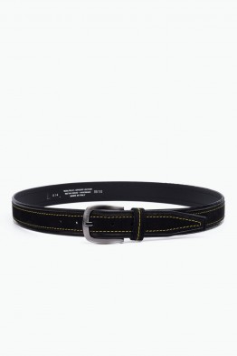 ZE-014-35 Leather Belt - Black