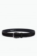ZE-014-35 Leather Belt - Black