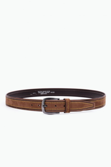 ZE-014-35 Leather Belt - Brown