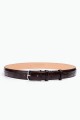 ZE-015-35 Leather Belt - Dark Brown